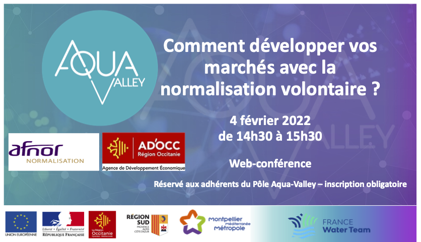 WEB-CONFERENCE « Comment développer vos marchés avec la normalisation volontaire ? » WEB-CONFERENCE « Comment développer vos marchés avec la normalisation volontaire ? »