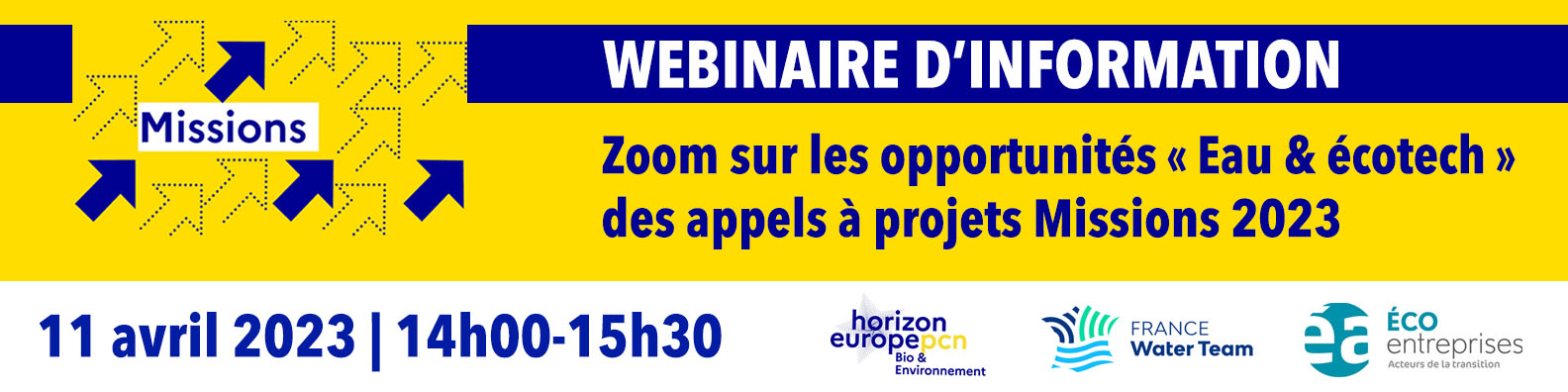 Webinaire appels à projets Missions 2023 Horizon Europe