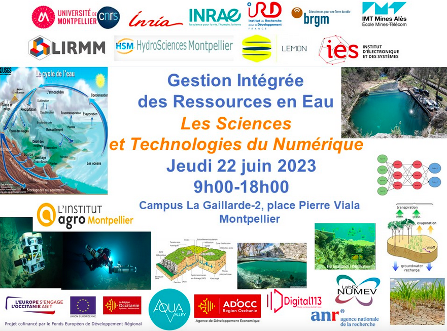 LIRMM SEMINAIRE : Gestion Intégrée des Ressources en Eau-Sciences et Technologies Numériques