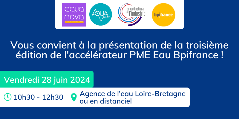 3ème édition de l’accélérateur PME Eau Bpifrance